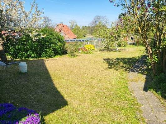 Blick auf das Grundstück