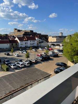 Aussicht DM Parkplatz/Pieper Kaufhaus/