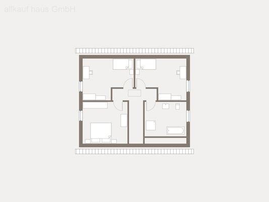 Grundriss Erdgeschoss frei planbar ohne Mehrkosten.
