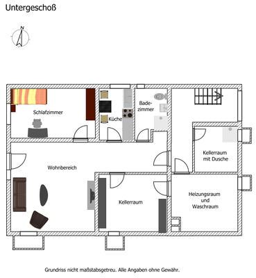 Grundriss Untergeschoß