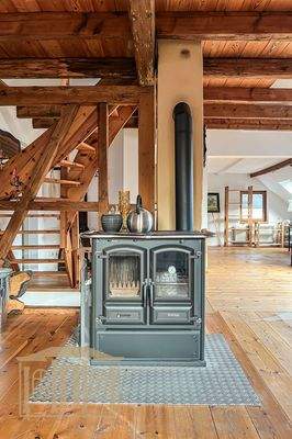 Kaminofen Dachgeschoss