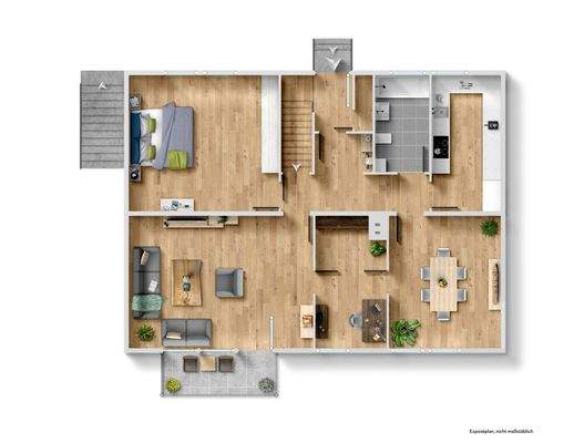 OG Grundriss Visualisierung