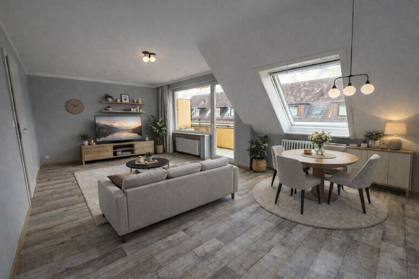 Helles großzügiges Wohnzimmer