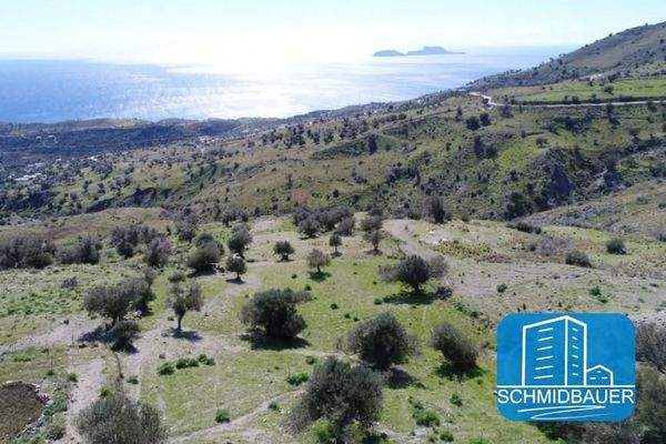 Südkreta - Melambes: Grundstück mit Baugenehmigung