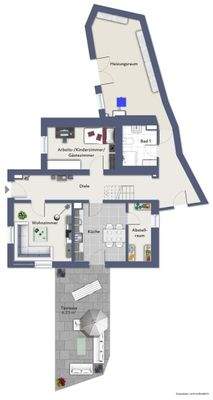 Grundriss EG Beispielmöbliert