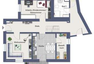 Grundriss EG Beispielmöbliert