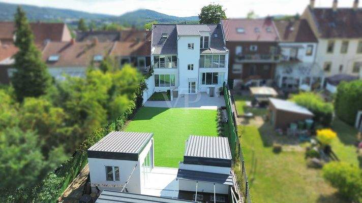 Rückansicht mit Garten