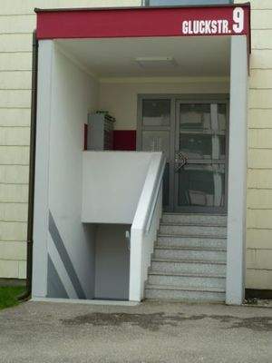 neu gestalteter Eingangsbereich