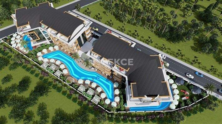 Chic Flats with Smart Home Systems in Oba Alanya