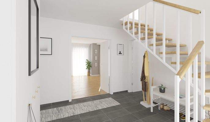 Heller und freundlicher Eingangsbereich