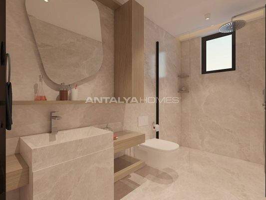 Flats in a Complex with Pool and Gym in Antalya Altıntaş
