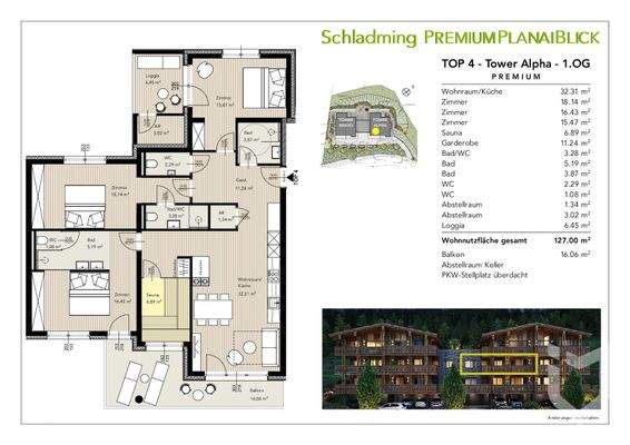 TOP 4 - Tower Alpha - 1.OG - premium