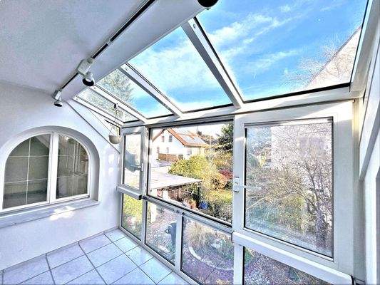 Wintergarten der Maisonettewohnung