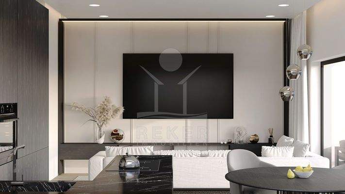 Moderne Wohnatmosphäre mit Meerblick 