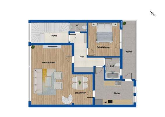 Grundriss 1. Obergeschoss