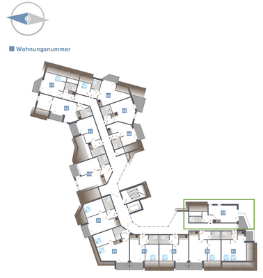Grundriss Wohnung Nr. 33