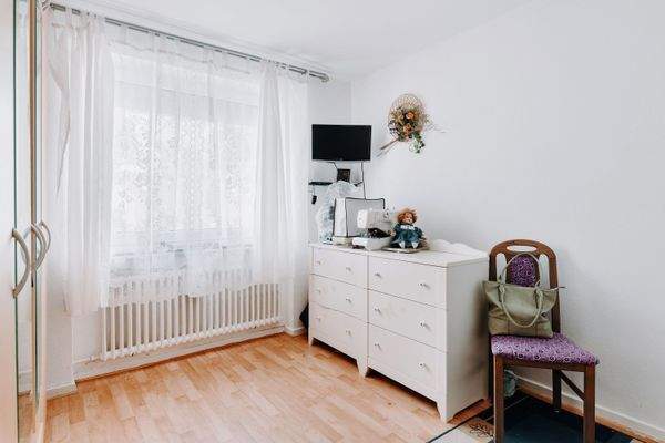 Schlafzimmer in der Erdgeschosswohnung