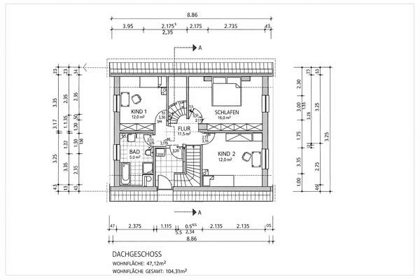 DachgeschossGrundriss