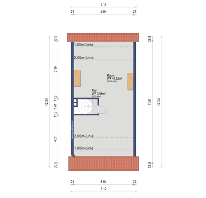 Grundriss Spitzboden