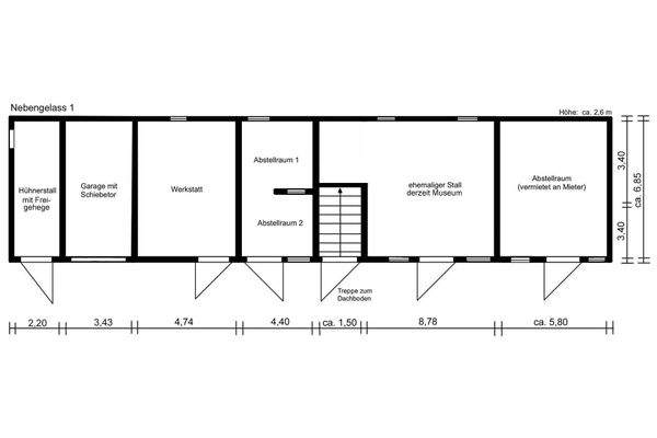 Grundriss Nebengelass 1