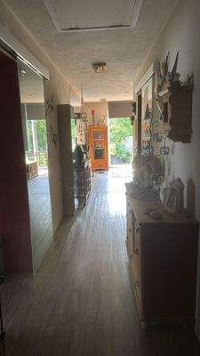 der tolle Blick vom Eingang bis zur Terrasse