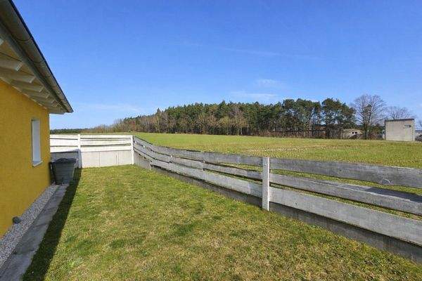 Der unverbaute Ausblick ins Grüne