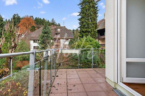 Balkon am Wohnzimmer