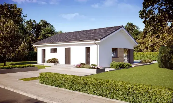 DAN-WOOD Bungalow Perfect-86 Eingangseite