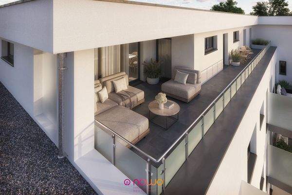 Whg. 20 - Blick auf die Terrasse