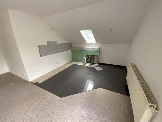 Küchenbereich im Wohnzimmer