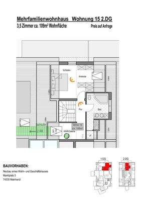 Wohnung 15/2.Dachgeschoss