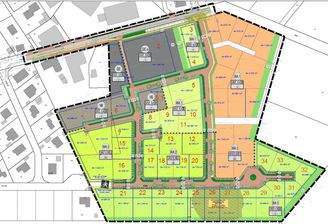 Parzellierung des Baugebietes