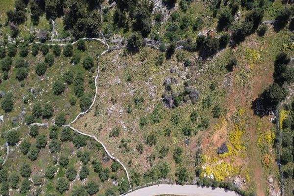 Kreta, Kefalas: Malerisches Grundstück mit Meerblick zu verkaufen