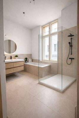 Master-Badezimmer visualisiert