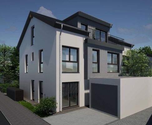 Modernes Stadthaus mit Dachterrasse - Intelligente Architektur auf drei Etagen!