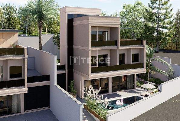 Detached Sea and Nature View Villa with Pool in Alanya Bektaş