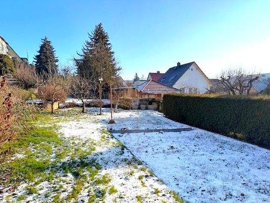 Gartengrundstück Winter