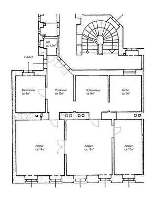 Grundriss mit Beschriftung