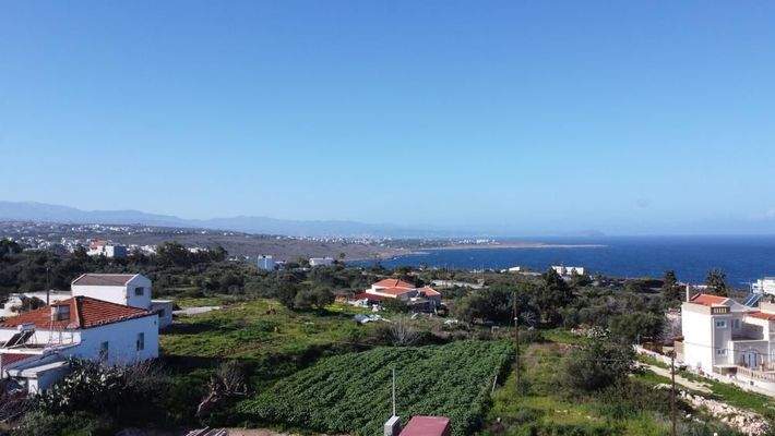 Kreta, Chorafakia: Grundstück mit Meerblick in Akrotiri zu verkaufen
