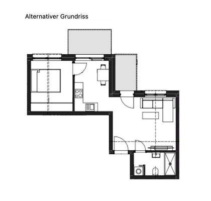 Alternativer Grundriss WE5