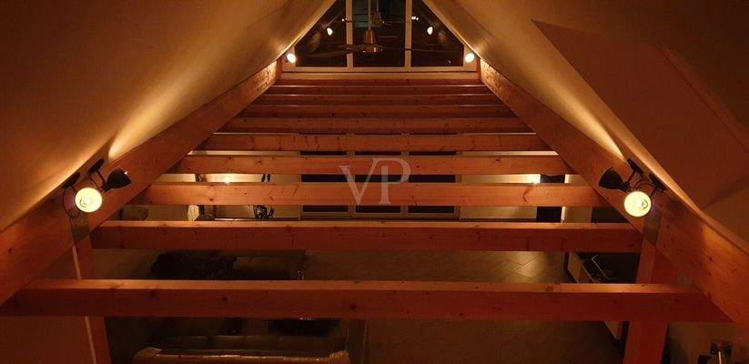 DG offenes Wohnzimmer Abendstimmung