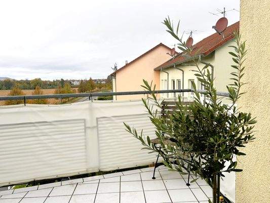 Balkon in westlicher Ausrichtung
