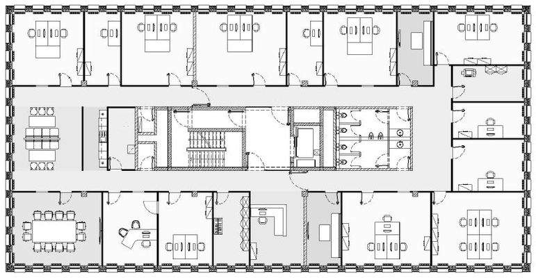 Regelgeschoss Grundriss