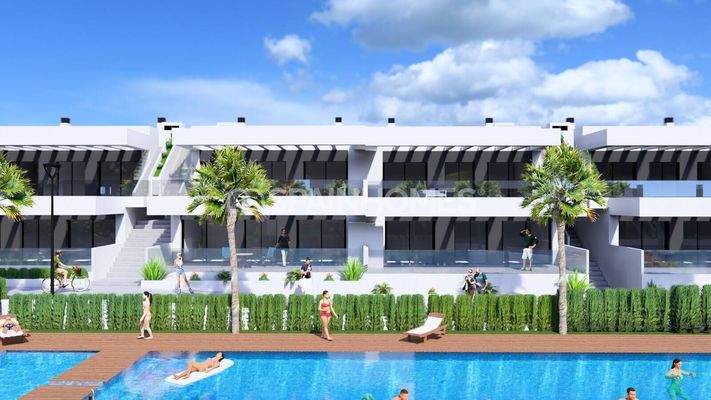 2-Bedroom Golf Flats in a Complex with Pool in Algorfa Alicante