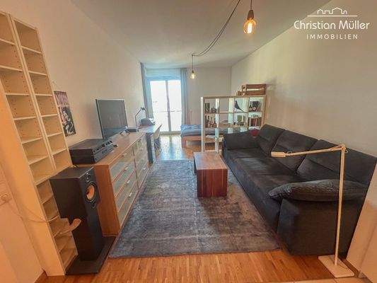 Ausblick in Wohn- und Schlafbereich 