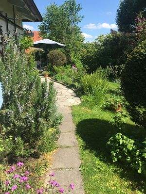 Weg zur Remise und Terrasse