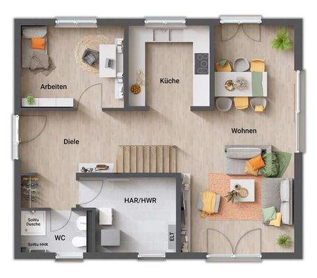 Variante 5.2 Grundriss EG