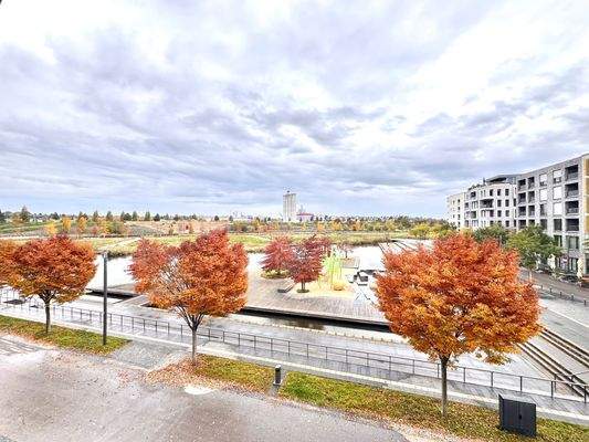 Herbstliche Stadtansicht