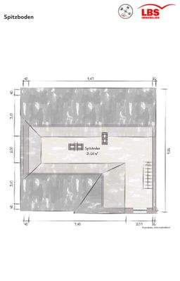 Grundriss Spitzboden
