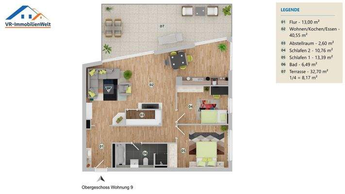 Grundriss Wohnung 9